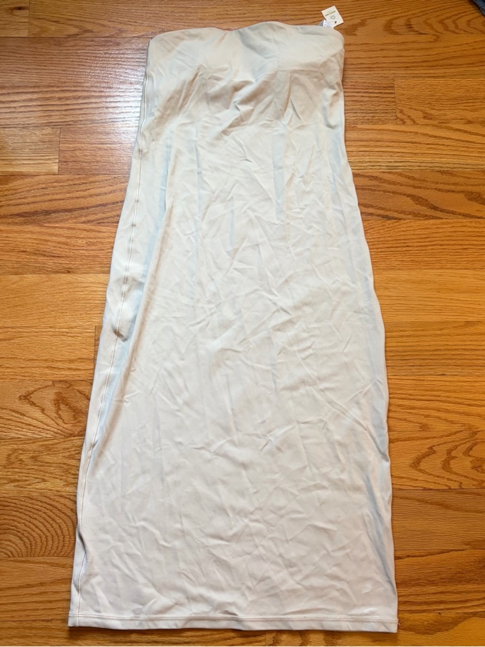 Aerie Real Soft Stretch Bodycon Maxi strapless Dress size medium